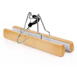 Songmics Kleiderbügel CRW007-12, Aus Holz, Hosenspanner, Natur, 12 Stück -Songmics Verkaufsgeschäft bf440a83fa200694833ca5cdd7d7a50f8b191d08 kleiderbuegel songmics crw007 12 aus holz