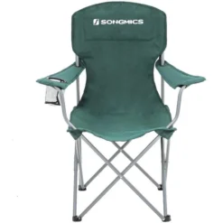 Songmics Klappstuhl GCB08GN, Faltbar, 2 Stück, Metall/Stoff, Dunkelgrün, Bis 150 Kg -Songmics Verkaufsgeschäft bfff6fba4231dbbb56b95fb1b7e2d9fb9fe68c4d klappstuhl songmics gcb08gn faltbar 2 stueck