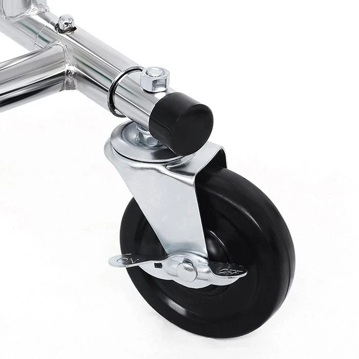 Songmics Garderobenständer HSR12S, Bis 110 Kg, Mit Rollen, Ausziehbar, Metall, Silber 5 Songmics Garderobenständer HSR12S, Bis 110 Kg, Mit Rollen, Ausziehbar, Metall, Silber - Image 5