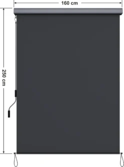 SONGMICS Alu-Senkrechtmarkise Für Balkon, Markise, Terrasse, 1,6 X 2,5 M (B X L), Aus Polyester (280 G/m²), Mit Grauer Markisenkassette, Vertikalmarkise Für Außen, Für Windschutz, Sonnenschutz Und Sichtschutz, Grau GSA165GY 11 SONGMICS Alu-Senkrechtmarkise Für Balkon, Markise, Terrasse, 1,6 X 2,5 M (B X L), Aus Polyester (280 G/m²), Mit Grauer Markisenkassette, Vertikalmarkise Für Außen, Für Windschutz, Sonnenschutz Und Sichtschutz, Grau GSA165GY -Songmics Verkaufsgeschäft cf92d199eda380e8be764e554c4bd5eb