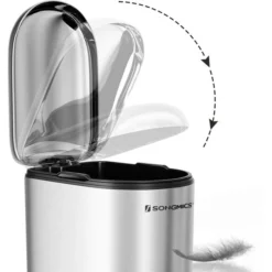 Songmics Mülleimer LTB10NL, Silber, Aus Edelstahl, 10 Liter -Songmics Verkaufsgeschäft d2499b5a9a7611c2ed0afd21f069b6f2c320479c muelleimer songmics ltb10nl silber
