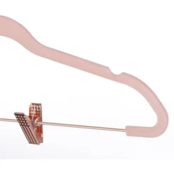 Songmics Kleiderbügel CRF14PK24 Mit Samt Und Clips, Aus Kunststoff / Metall, Rosa, 24 Stück -Songmics Verkaufsgeschäft d24bb4ab6ade2f13c031fc082589928f2821c65b kleiderbuegel songmics crf14pk24 mit samt und clips