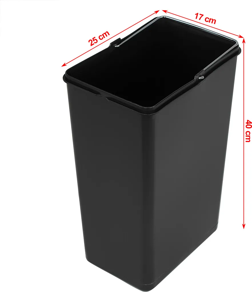 SONGMICS Mülleimer Abfalleimer Treteimer Mit Fußpedal Handgriffen Und 3 Inneneimern Aus Kunststoff Edelstahl LTB45L 7 SONGMICS Mülleimer Abfalleimer Treteimer Mit Fußpedal Handgriffen Und 3 Inneneimern Aus Kunststoff Edelstahl LTB45L - Image 7