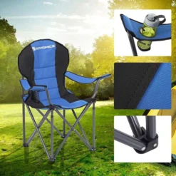 Songmics Klappstuhl GCB06BU, Faltbar, Metall/Stoff, Blau/schwarz, Bis 250 Kg -Songmics Verkaufsgeschäft e5677745baf8ed52e3c0d76d790f493e70acb735 klappstuhl songmics gcb06bu faltbar