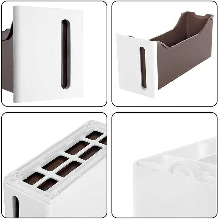 Songmics Küchenwagen KFR08WT, Mit Rollen, Nischenregal, Weiß, 45 X 84 X 17cm, Aus Kunststoff 8 Songmics Küchenwagen KFR08WT, Mit Rollen, Nischenregal, Weiß, 45 X 84 X 17cm, Aus Kunststoff - Image 8