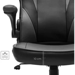 Songmics Gaming-Stuhl OBG064B03, Schwarz / Grau, Kunstleder, Belastbar Bis 150 Kg 12 Songmics Gaming-Stuhl OBG064B03, Schwarz / Grau, Kunstleder, Belastbar Bis 150 Kg -Songmics Verkaufsgeschäft f676d52283c9ac7f8fc92eeddd8f9e0839c3e834 gaming stuhl songmics obg064b03